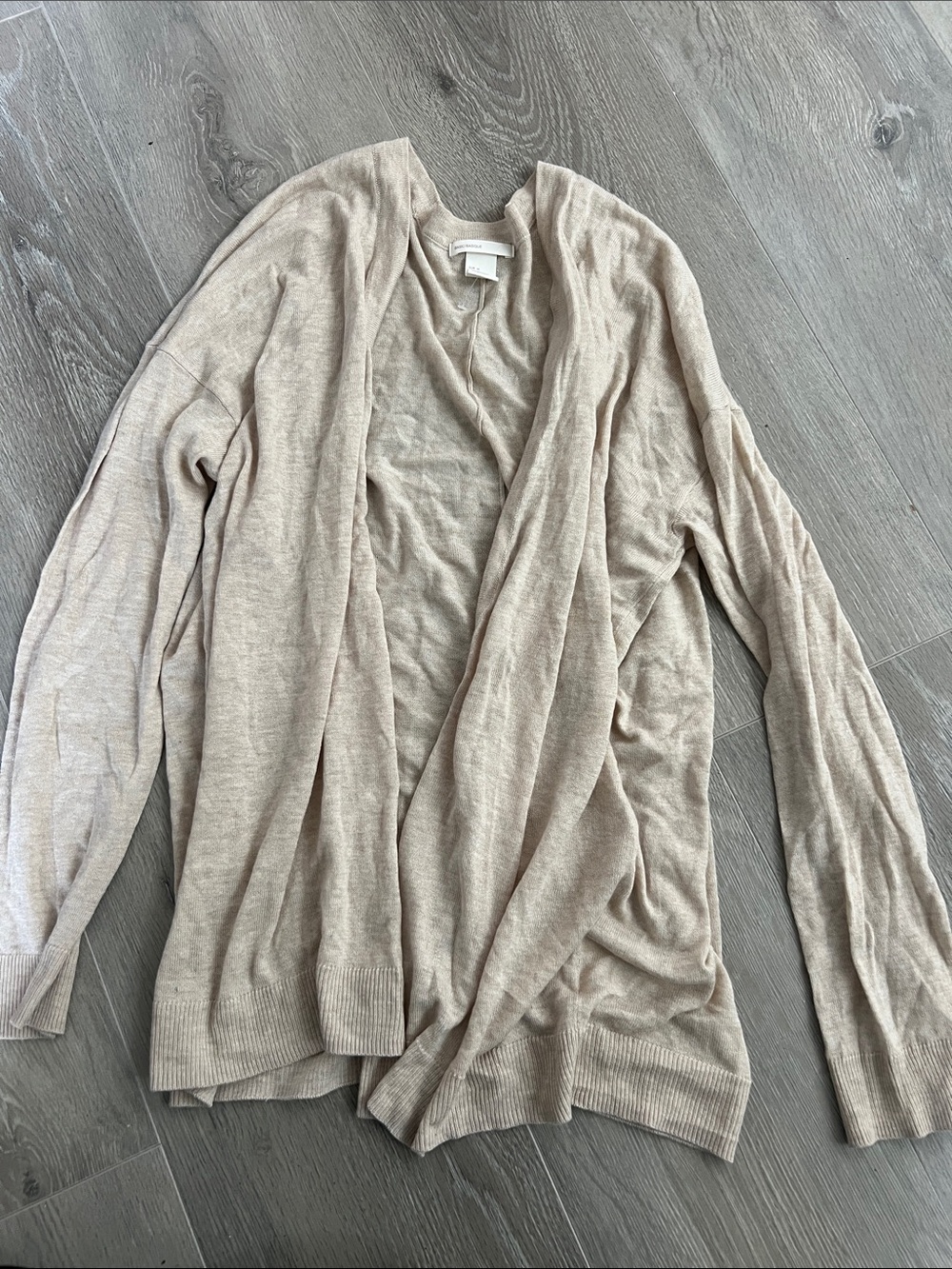 H&M Beige Open-Front Women's Cardigan